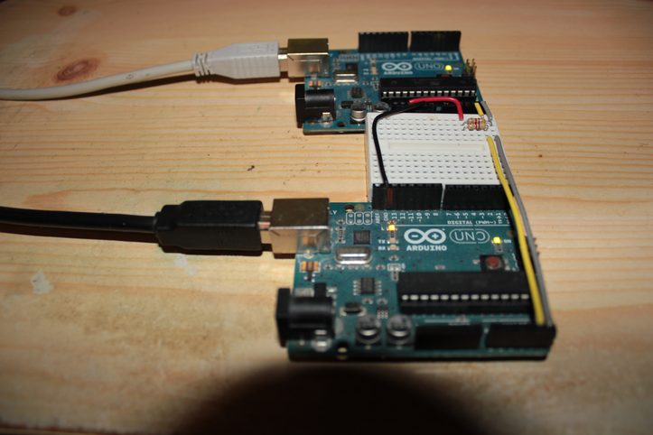 Cosa TWI(I2C) Arduino test setup